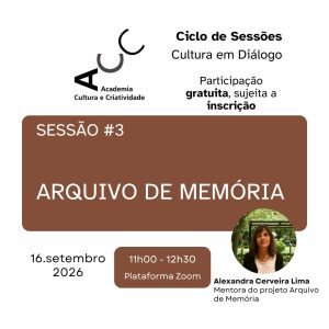 Ciclo de sessões "Cultura em diálogo" #3